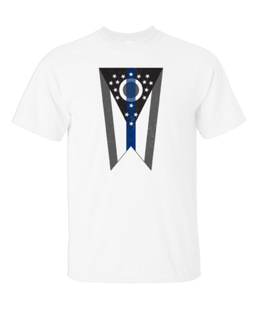 Ohio Flag Blue Line T-Shirt