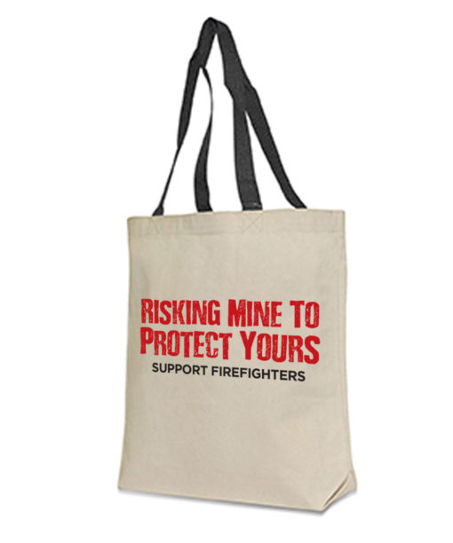 Risk To Protect Red Line Tote Bag