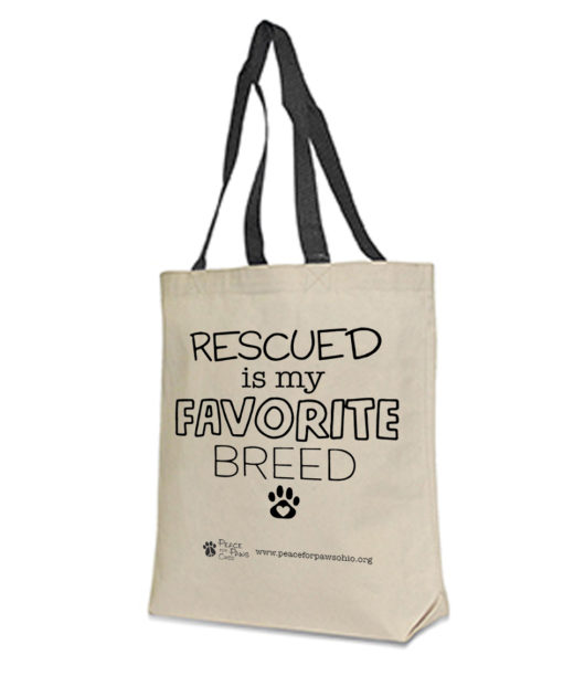Peace For Paws Ohio Tote Bag