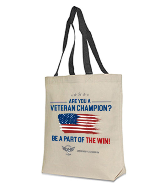 Vanguard Veteran Flag Tote Bag