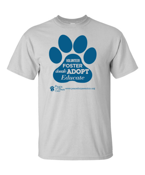 Peace For Paws Word Paw T-Shirt