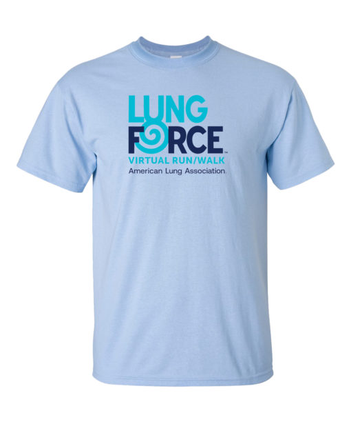 American Lung Association Cotton T-shirt - Light Blue