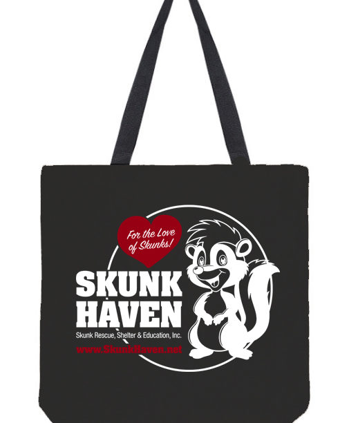 Skunk Haven Tote Bag - Black