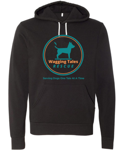 Wagging Tales Logo Black Hoodie