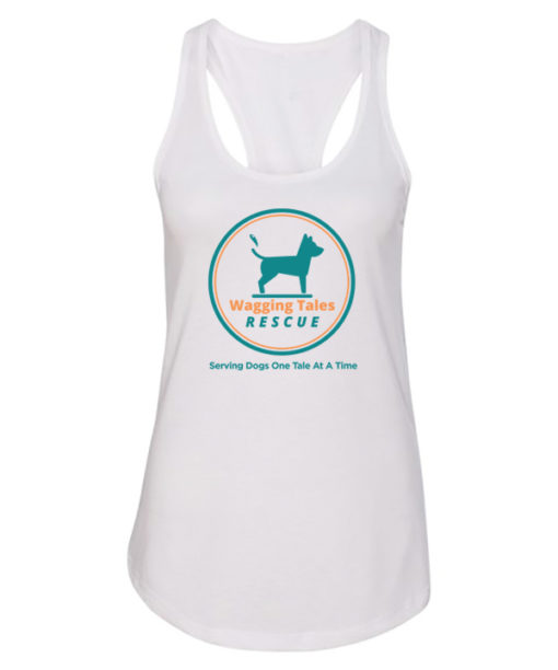 Wagging Tales Logo Womens Racerback Tank Top