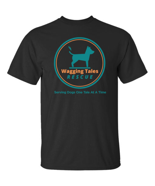 Wagging Tales Logo Black T-shirt