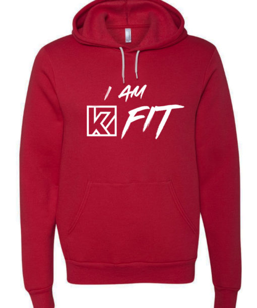 K7 Fit Logo Style 3 Red Hoodie