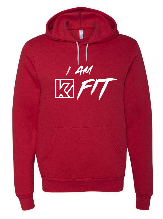 K7 Fit Logo Style 3 Red Hoodie