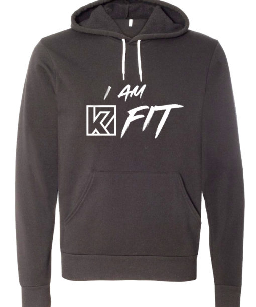 K7 Fit Logo Style 3 Charcoal Hoodie
